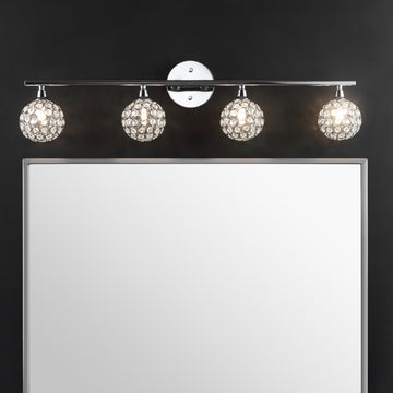 Maeve Iron/Glass Contemporary Glam LED Vanity Light - JONATHAN Y